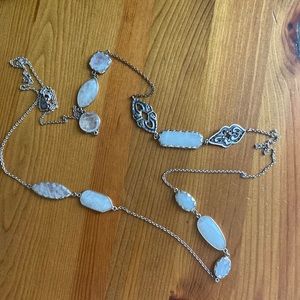 Silpada vintage silver and stone necklace